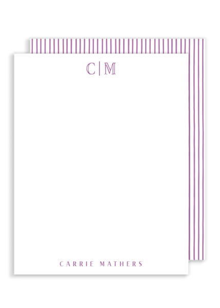 Mathers Monogram Flat Notes