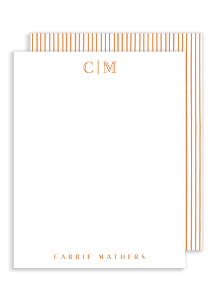 Mathers Monogram Flat Notes