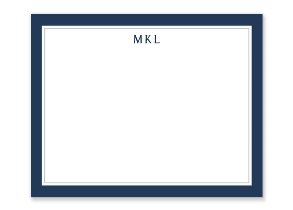 Matt Monogram Flat Notes