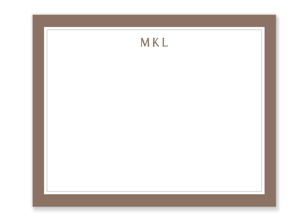 Matt Monogram Flat Notes