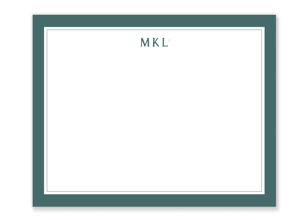 Matt Monogram Flat Notes