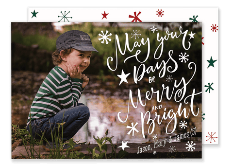 May Your Days Be Stars Christmas Card