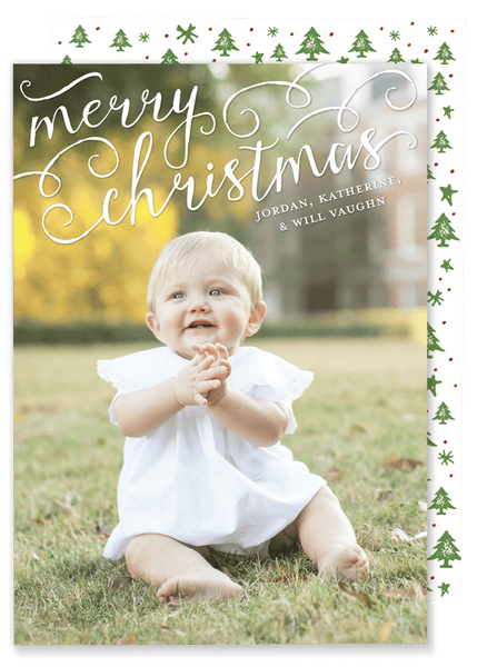 Merry Christmas Scroll Card