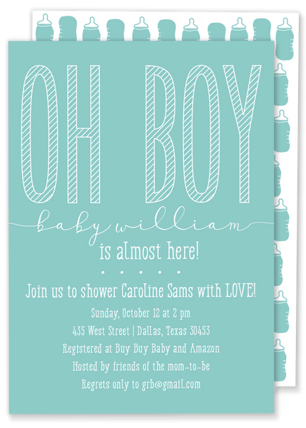 Oh Boy Baby Shower