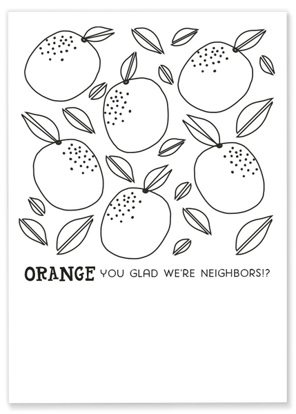 Orange Coloring Sheet