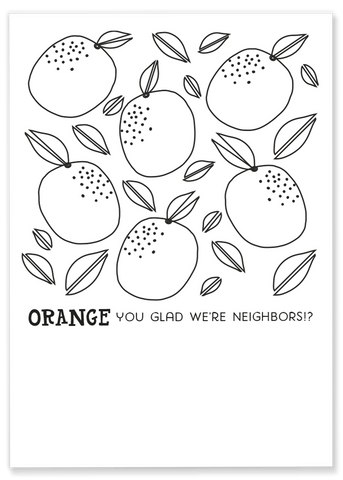 Orange Coloring Sheet