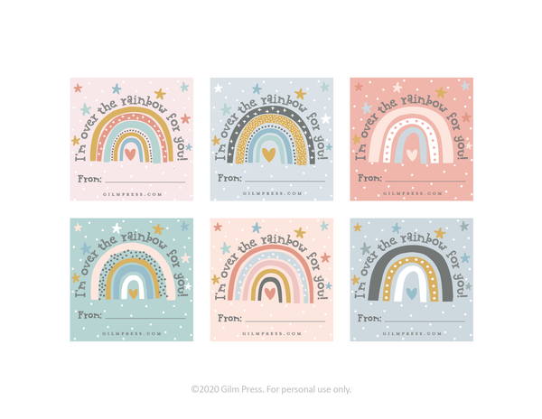 Over the Rainbow valentine
