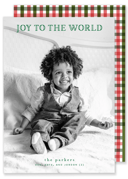 Parker Plaid Christmas Card