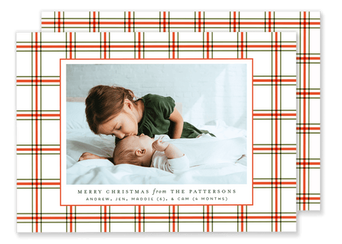 Patterson Plaid Christmas Card