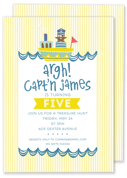 Pirate Birthday Party Invitation
