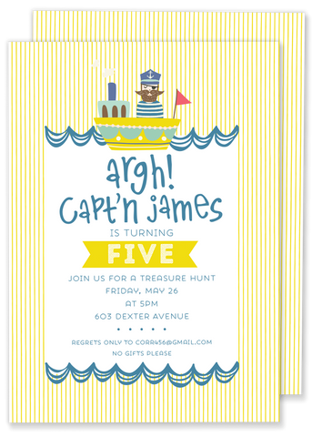 Pirate Birthday Party Invitation