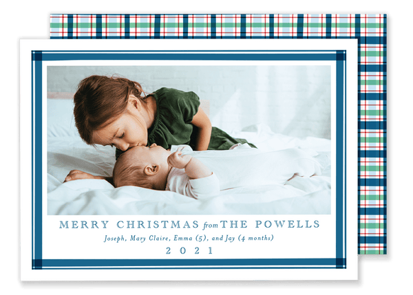 Powell Plaid Christmas Card