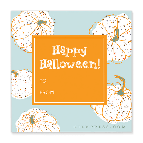 Pumpkin Halloween Gift Tag