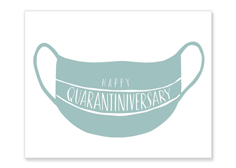 Quarantiniversary Mask Card // Free Download