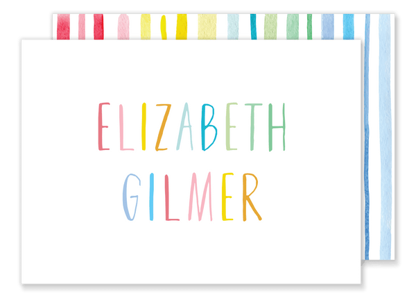 Rainbow Stripe Calling Card