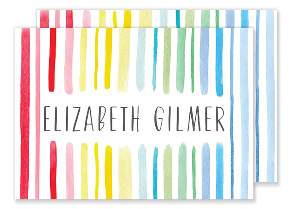 Multicolor Stripe Calling Card