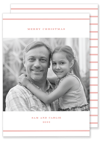 Sam Stripe Christmas Card