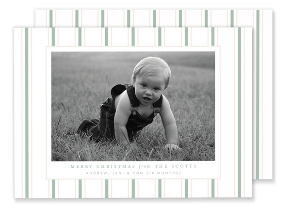 Scott Stripes Christmas Card