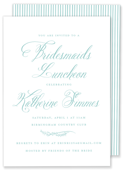 Script Shower Invitation