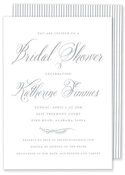 Script Shower Invitation
