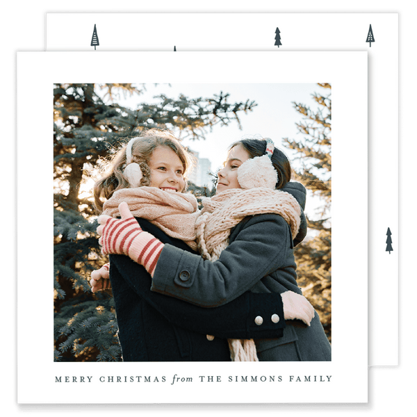 Simmons Simple Square Christmas Card