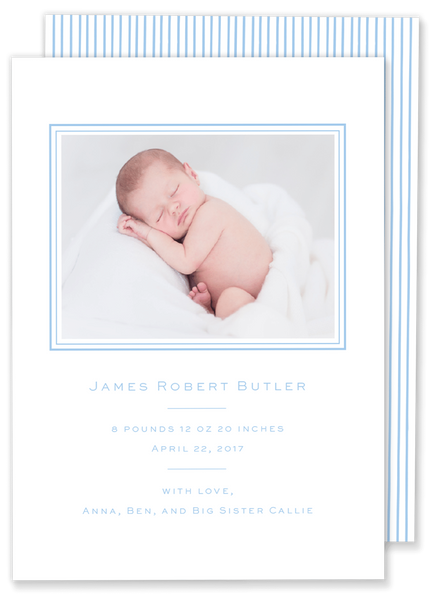 Simple Frame Birth Announcement