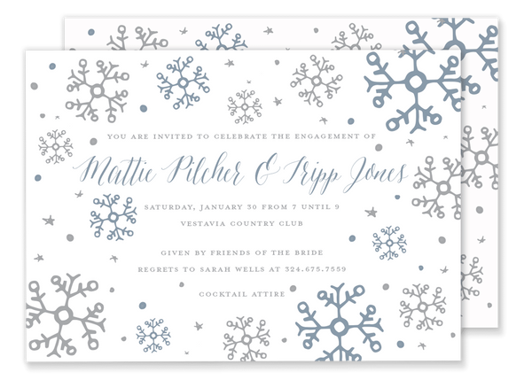 Snow Showers invitation