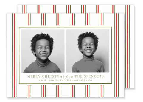 Spencer Stripe Christmas Card
