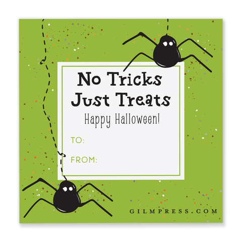 Spider Halloween Gift Tag