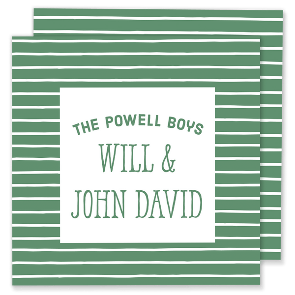 Striped Family Calling Card