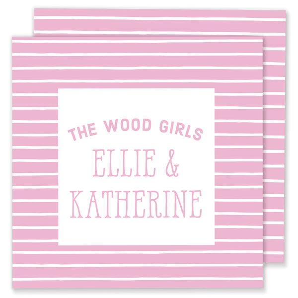 Striped Family Calling Card