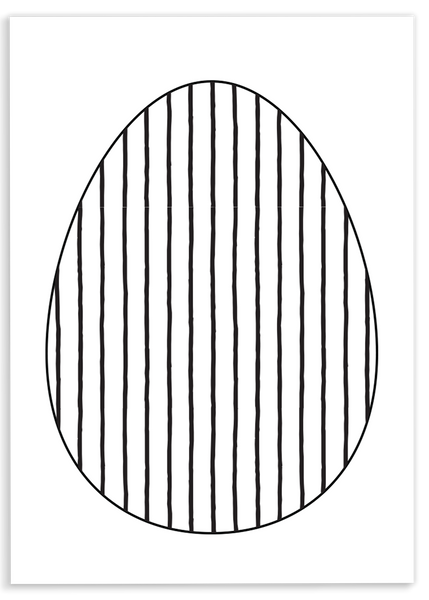 Stripe Egg Coloring Sheet