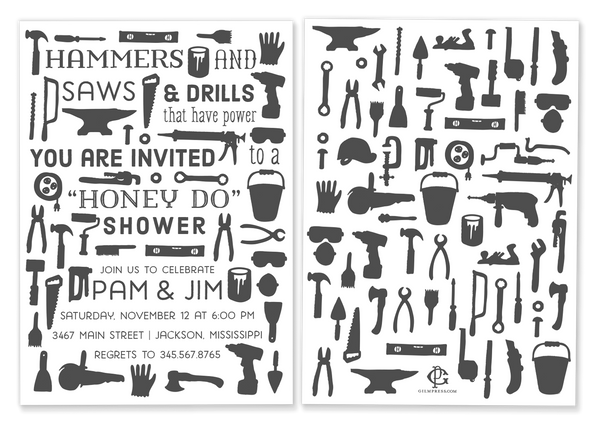 Tool Shower Invitation