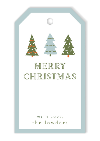 Tree Trio Christmas Gift Tags