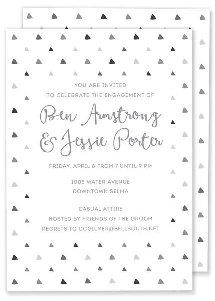 engagement party wedding shower invitation