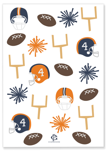 Two Bits Football Party Invitation