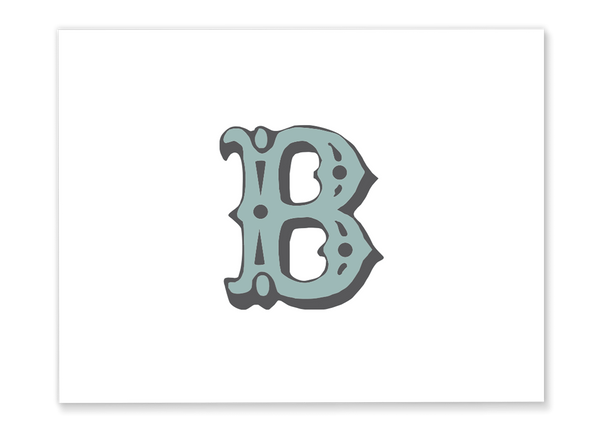 Vintage Letter Folded Note Card