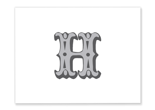 Vintage Letter Folded Note Card
