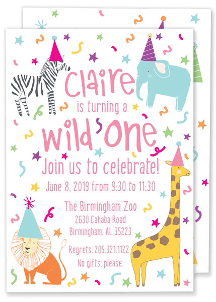 Wild One Birthday Invitation