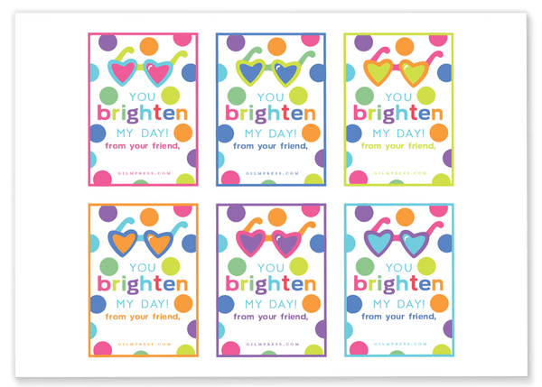 You Brighten My Day Valentine