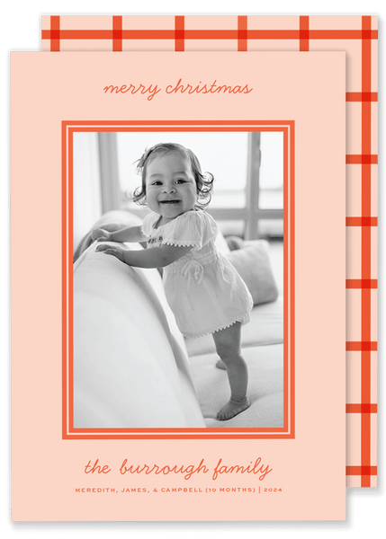 Burrough Blush Christmas Card