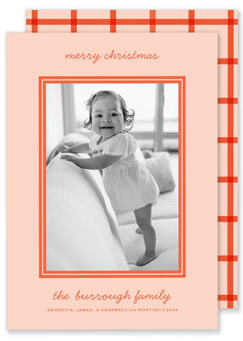 Burrough Blush Christmas Card