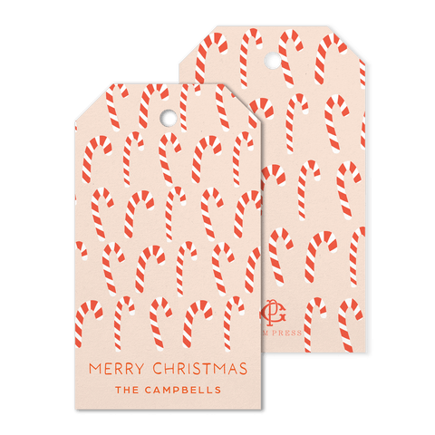 Campbell Candy Cane Gift Tags