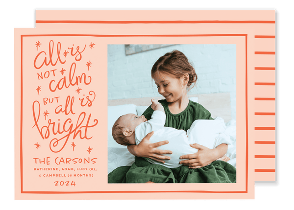 Carson Not Calm Christmas Card