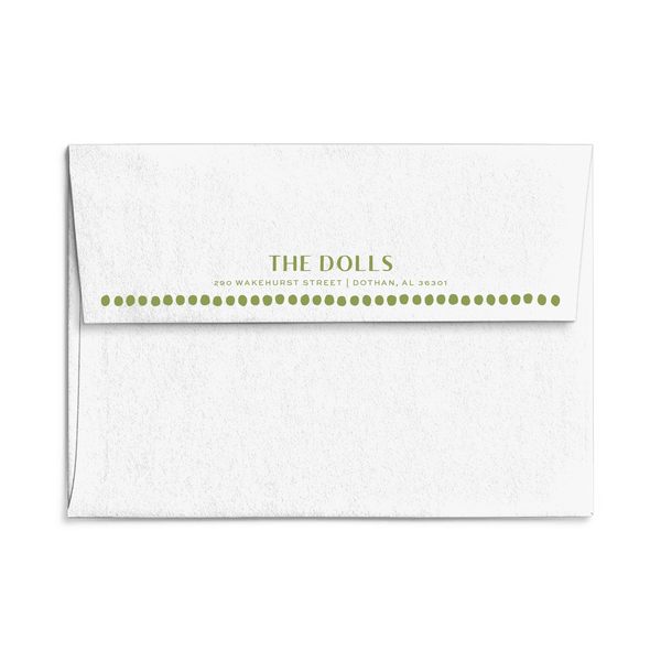 Doll Dot Christmas Card