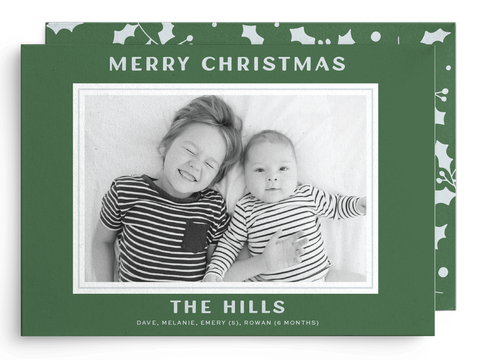 Hill Holly Christmas Card