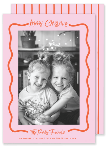 Perry Pink Christmas Card