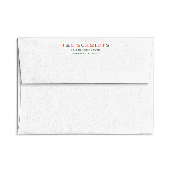 Schmidt Stripe Christmas Card