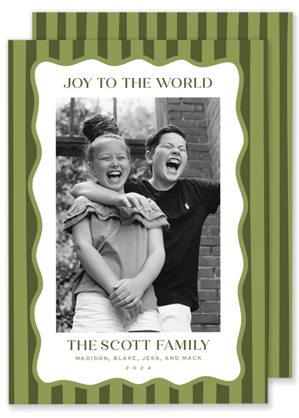 Scott Stripe Christmas Card