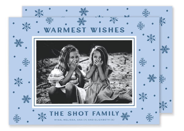 Shot Snow Christmas Card